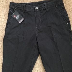 Mens Swiss Tech Casual Pants Black - size 32
